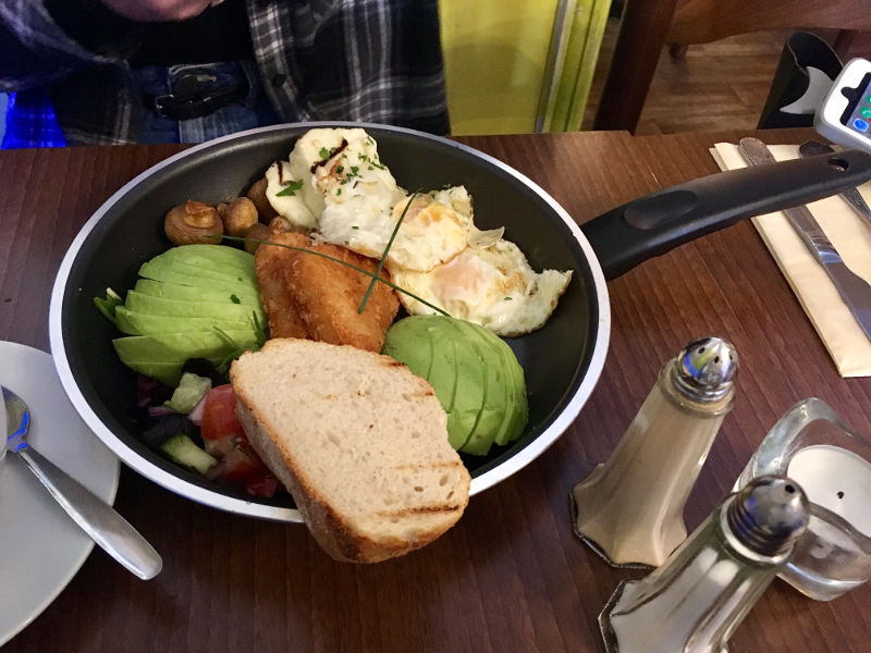 Veggie breakfast from El Chico's Streatham Hill