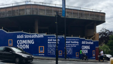 The building that will soon become Aldi on Streatham High Road