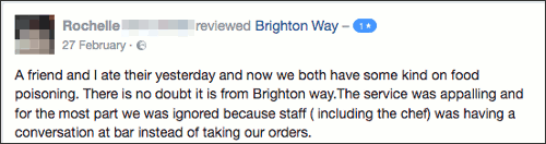 Bad reviews for Brighton Way on Streatham High Road