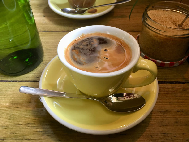 A long black coffee from Brickwood Streatham